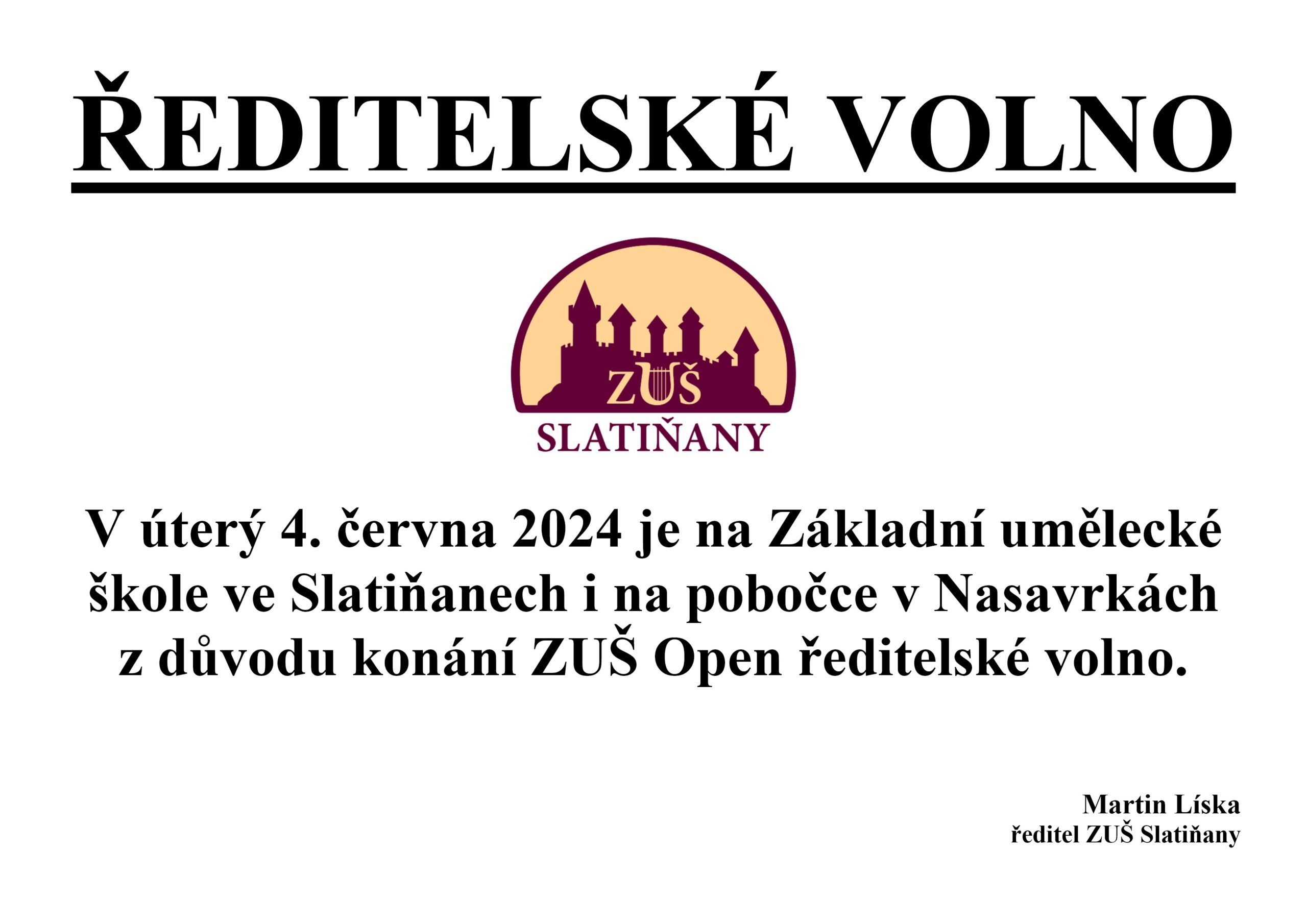 Ředitelské volno