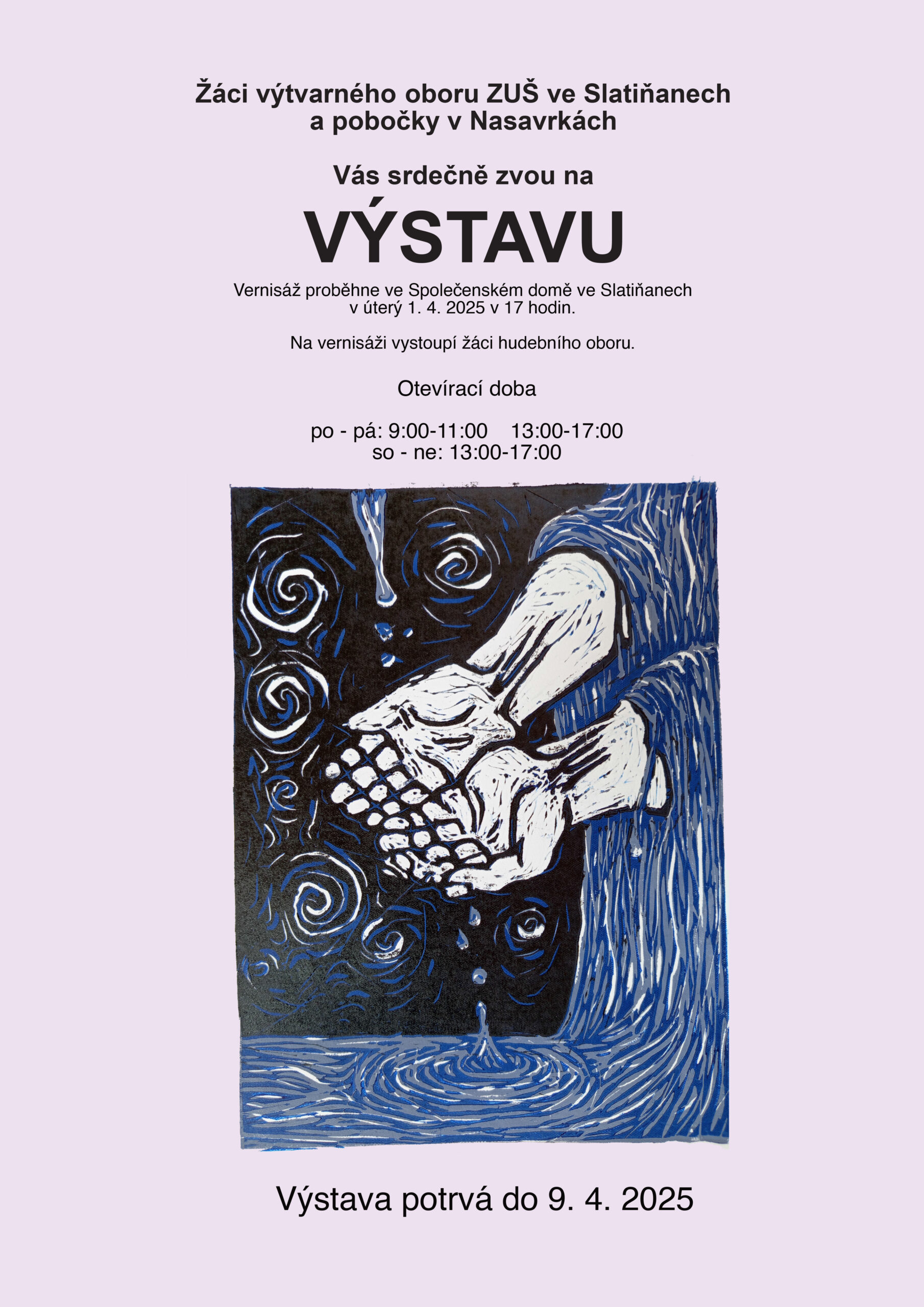 Vernisáž výstavy výtvarného oboru